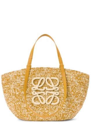 Loewe X Paulas Ibiza Eclipse Melange Medium Raffia bag - Yellow - One Size