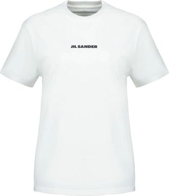 Jil Sander CN SS T-Shirt - Dames - T-shirts - Wit - M - Katoen - Tops
