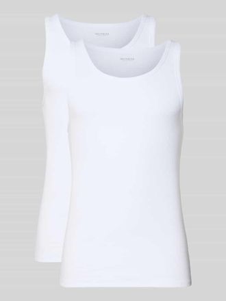 Mc Neal Slim Fit Top mit Rundhalsausschnitt im 2er Pack in Weiss, Gr&ouml;&szlig;e XXL