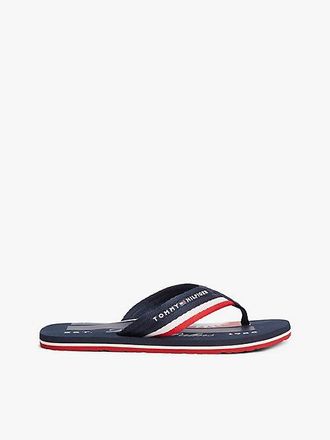 Tommy Hilfiger Stripe Webbing Strap Flip-Flops