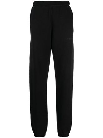 The Attico Penny logo-embossed cotton track pants - women - Cotton - 42 - Black