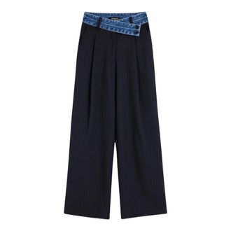 Desigual Pantaloni Laila - - Trousers - Donna - Blu - L