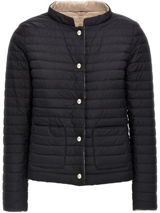 Herno reversible down jacket - women - Nylon - 44 - Black