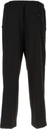 Dries Van Noten Mens Black Viscose Blend Pant - Size EU 50 (Mens)