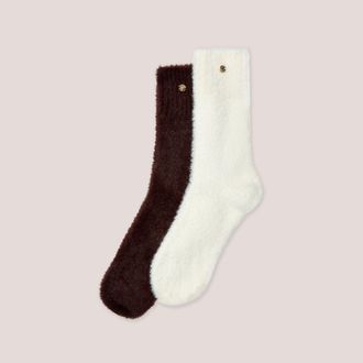 Lounge Fluffy Geribde Sokken - Multi - One Size