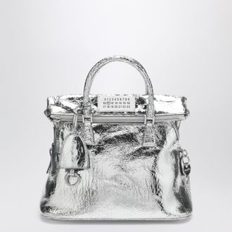 Maison Margiela 5 Ac Classique Mini-Tasche in Metallic-Silber