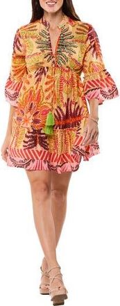 Ranee&rsquo;s Ruffle Cuff Fit & Flare Dress in Orange at Nordstrom Rack, Size Large/x-Large