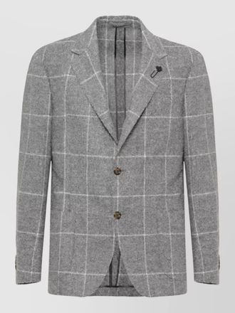 Lardini checked suit jacket