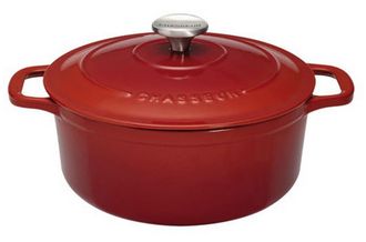 Chasseur Cacerola Redonda De Hierro Fundido Esmaltado 28cm Rub&iacute; - Puc472858