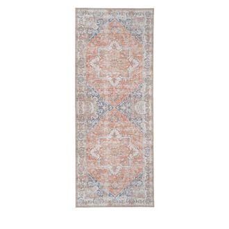 House Nordic Alfombra de poli&eacute;ster azul 200 x 80 x 1 cm