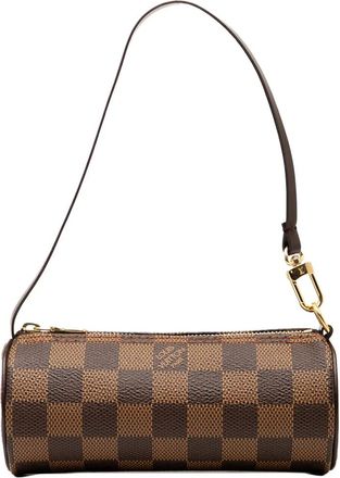 Louis Vuitton 1990-2010s Damier Ebene Papillon Pochette handtas - Bruin