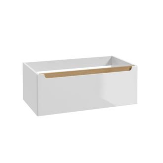 Petits Meubles Mueble bajo lavabo 80cm 1 caj&oacute;n paneles de mdf y melamina blanco