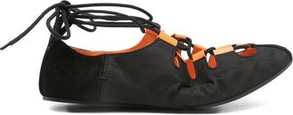 Alaia Lace-up Fastening Ballet Flats