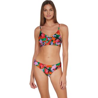 Sunsets Lyla Bralette Bikini Swimsuit Top in Hummingbird Cove at Nordstrom, Size 3X-Large