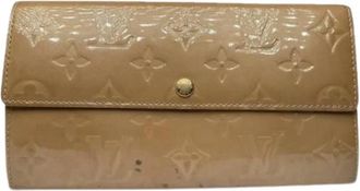Louis Vuitton Pre-owned Vintage Portemonnee - Dames - Vintage Accessoires - Bruin - ONE Size - Leer - Vintage