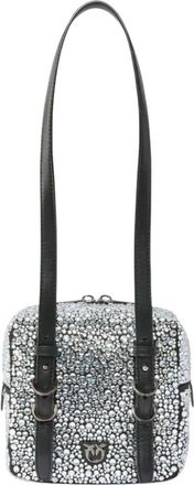 Pinko Cubic Bag Full - Dames - Schoudertassen - Grijs - ONE Size - Leer - Tassen
