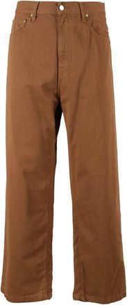 Carhartt Work in Progress Derby Pant - Heren - Straight fit broeken - Bruin - W32 - Katoen - Broeken