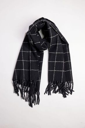 Hat Attack Windowpane Muffler in Black at Nordstrom