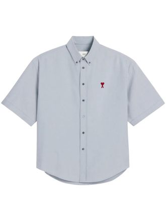 Ami Overhemd met Ami de Coeur-patroon - Blauw
