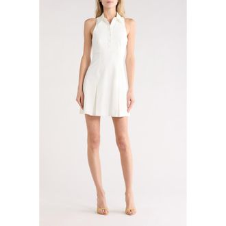 Cinq &agrave; Sept Casette Sleeveless Ft & Flare Shirtdress in White at Nordstrom Rack, Size 10