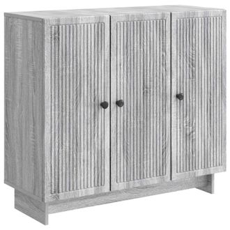 vidaXL Aparador Gris Sonoma 89 X 34,5 X 80 Cm Madera De Ingenier&iacute;a Vidaxl