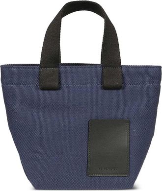 IL BISONTE Borsa tote con applicazione - Blu