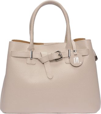 Anna Luchini Beige Rundleer Tas