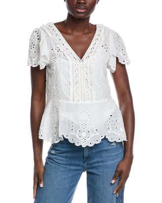 Johnny Was Elizabeth Peplum Blouse