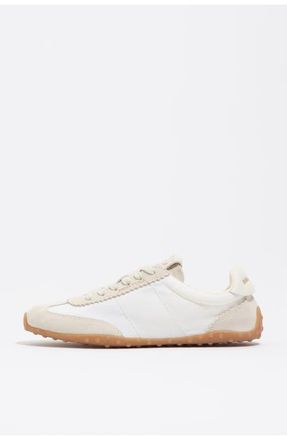 Bimba & Lola Suede Nylon 13 29 Sneaker in Off White at Nordstrom, Size 40