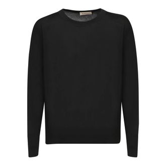 Blanca Vita Zwart Gebreide Kleding Elegantie voor Vrouwen - Dames - Ronde hals truien - Zwart - S - Truien & Vesten