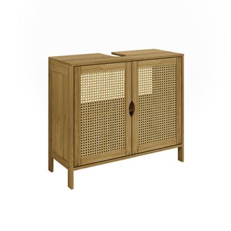 Vicco Mueble Bajo Lavabo Liora, Bamb&uacute;, 68 X 60 Cm Con 2 Puertas, Vicco