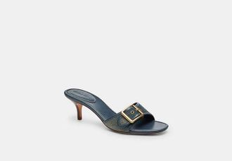 Coach Margot Sandal In Loved Denim