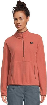 Mountain Hardwear Microchilltm Half Zip Womens Clothing Mars Red : MD, Polyester