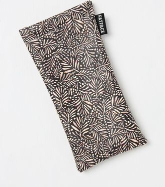 Fat Face FatFace Black Leaf Print Sunglasses Case