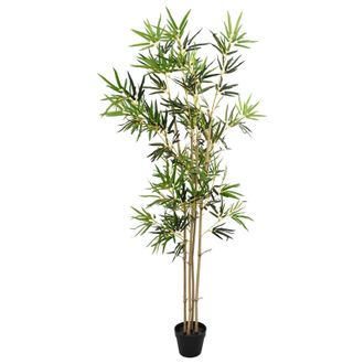 vidaXL &Aacute;rbol De Bamb&uacute; Artificial Verde 75,5 X 18 X 175 Cm Tela Y Bamb&uacute; Vidaxl