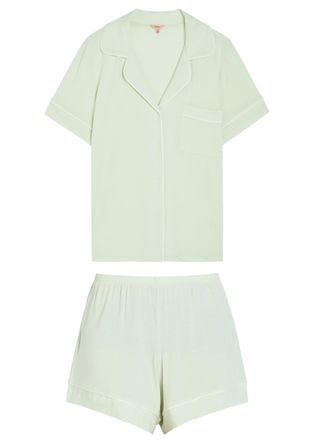 Eberjey Gisele Jersey Pyjama set - Light Green - S (UK8-10 / S)