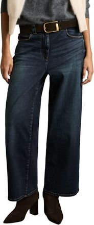 Reiss Myrtle Wide Leg Jeans in Dark Blue at Nordstrom, Size 29