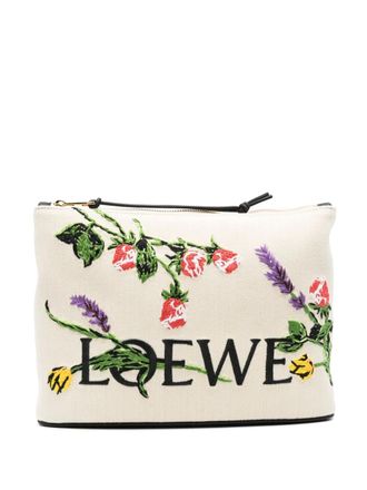 Loewe medium Oblong clutch - Neutrals