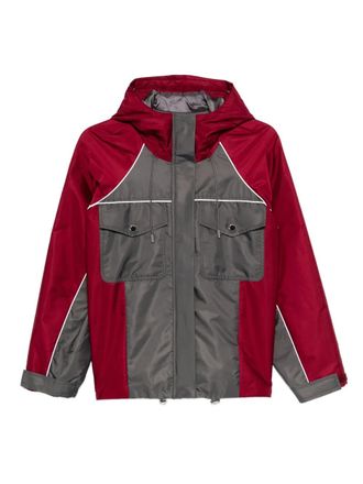 Self Portrait two-tone jacket - Grey