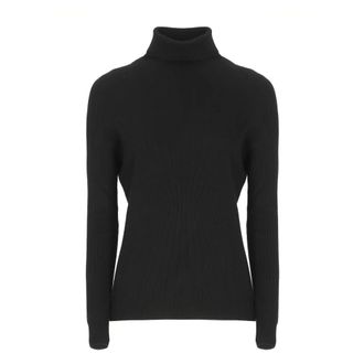 D.exterior Truien & Vesten, Dames, Zwart, S, Kasjmier, Zwarte Kasjmiermix Hoge Hals Trui