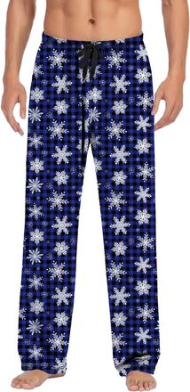 Generic Christmas Pyjama Bottoms Men, Pajama Pants Christmas Lightweight Pyjama Bottoms Print Pants Comfort Drawstring Elasticated Casual And Comfortable - Fe