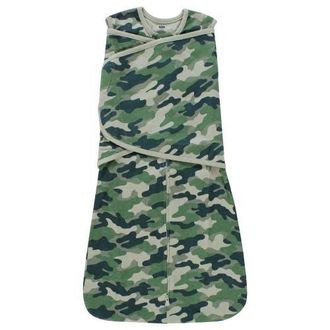 Hudson Baby Adjustable Swaddling Sleepwear in Camo at Nordstrom
