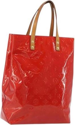 Louis Vuitton Pre-owned Patent Leather Hand Bag - Dames - Vintage Shopper - Rood - ONE Size - Leer - Vintage