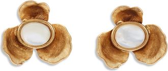 Lelet NY Poppies Mother-of-Pearl Stud Earrings in Mother Of Pearl at Nordstrom