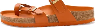Birkenstock Womens Mayari Lena Amalfi Sandal In Almalfi Kurkuma