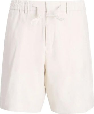 BOSS drawstring shorts - men - Viscose/Linen/Flax/Elastane/Polyester/Cotton - 3XL - 131 BEIGE