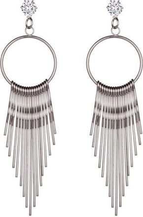 Generic Bohemian Earrings Statement Jewelry Exaggerated Silver Metal Earrings for Women Boho Tassel EarringDurability