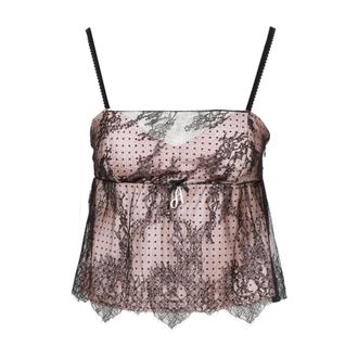 Aniye By Top - Dames - Tops zonder mouwen - Bruin - S - Satijn - Tops