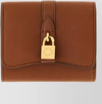 Stella McCartney ryder wallet foldable design gold tone hardware