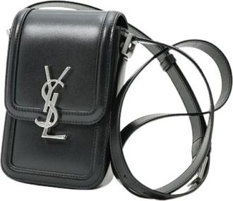 Saint Laurent Pre-owned Vintage Schoudertas - Dames - Vintage Schoudertas - Zwart - ONE Size - Leer - Vintage